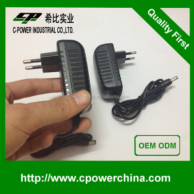 DC-uitgang Type C-stroomvoorziening 12V 1A AC DC-stroomadapter 1000mA PSU 12W voor US EU Plug