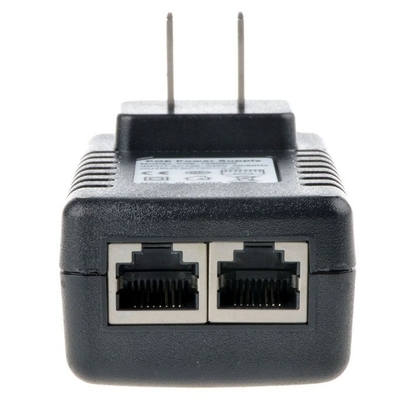 Zwart 24V 1A Muurplug POE Injector Ethernet Adapter IP Telefoon Camera Power Supply 24 V