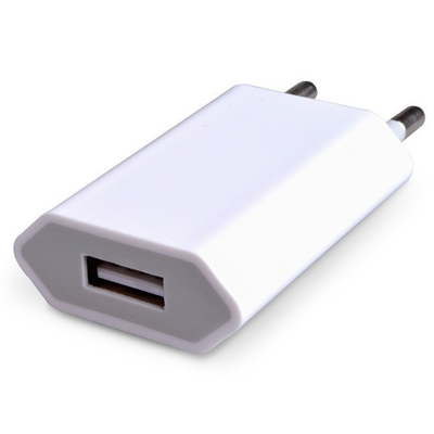 USB Wall Charger Plug DC Output Type Zwart Wit 5V 1A Voor iPhones Samsung Android LG