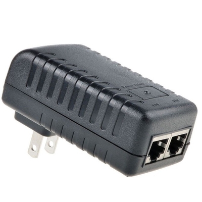 Zwart 24V 1A Muurplug POE Injector Ethernet Adapter IP Telefoon Camera Power Supply 24 V