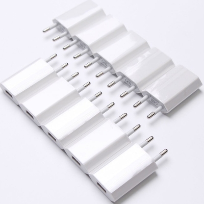 USB Wall Charger Plug DC Output Type Zwart Wit 5V 1A Voor iPhones Samsung Android LG