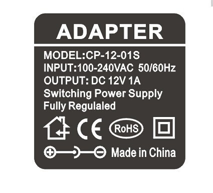 12V gelijkstroomstroomadapter voor CCTV LED-overspanning en kortsluiting