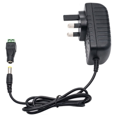 Zwart Fabulous Plug-in ac dc 24w schakelstroomadapter 24v 1a 12v 2a stroomadapter