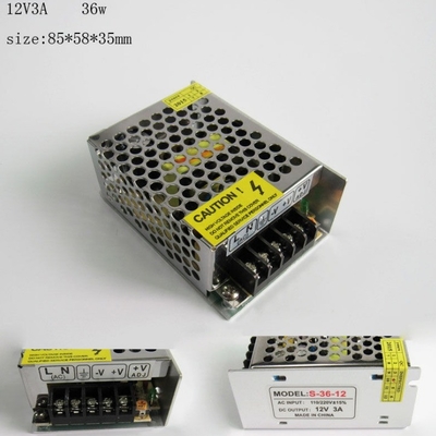 12v DC 3.2A 3A 36W CCTV-stroomvoorziening voor zilveren ontwerp en prestaties