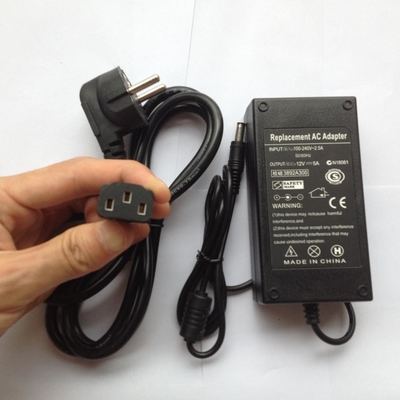 CE-gecertificeerde AC-DC-stroomadapter voor bureau met ingangsspanning AC 100-240V 50/60HZ