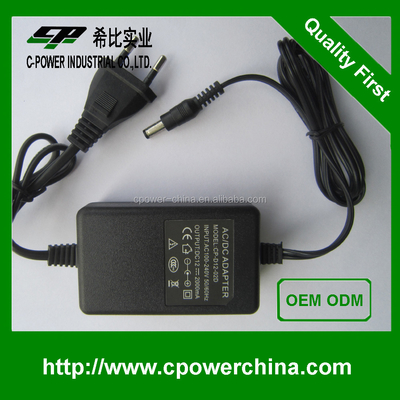 Technische 12V 2A 24W gelijkstroomstroomadapter voor Bunker Hill beveiligingscamera Gemakkelijke installatie