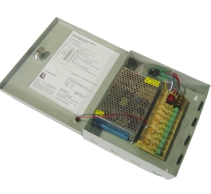 CCTV-voedingskist 9CH 12V 5A DC-uitgang 60W Efficiëntie 90% Uitgangsfrequentie 50/60Hz