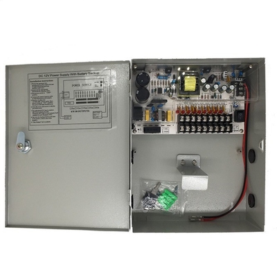 Veilig C-Power 12V DC 10A 9CH 120W CCTV-stroomvoorziening met kortsluiting en overtempo-bescherming