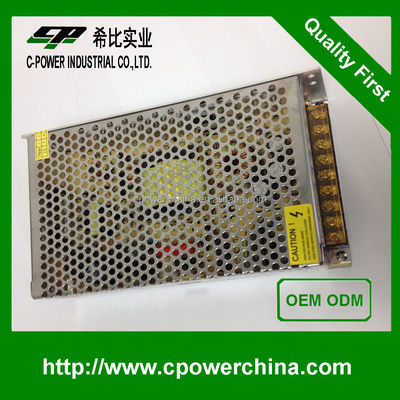 Compacte en duurzame 12v dc 10amp 5a industriële bank stroomtoevoer met 199*98*42 grootte