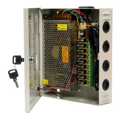 C-Power 110V 220V CCTV 12V 10A 9CH 9 poorten gereguleerde voedingsbak