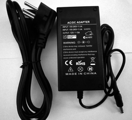 12v 5a DC Schakel AC DC Power Adapter Gratis verzending 1000pcs Single Output Type