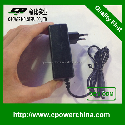 DC-uitgang 12v 2a 24v 1a 24w TS-1012C AC/DC-adapter/stroom met CE-certificaat