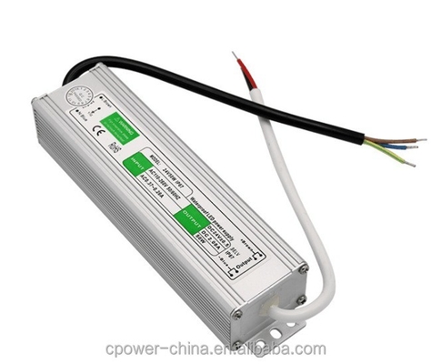 Zilveren Wit 24v DC Waterdicht Elektronisch 50W LED Driver 100w 25w IP67 Voeding Transformer