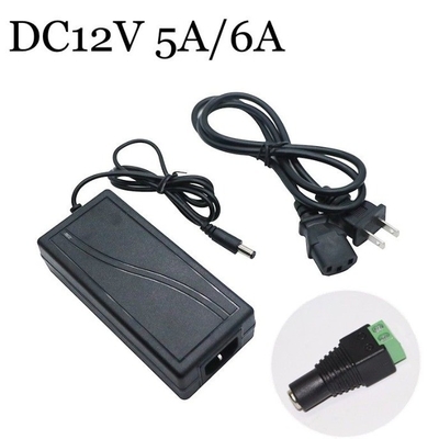 12V 5A 60W 100-240V Input AC DC Desktop stroomvoorziening voor CCTV Camera LED Electronics