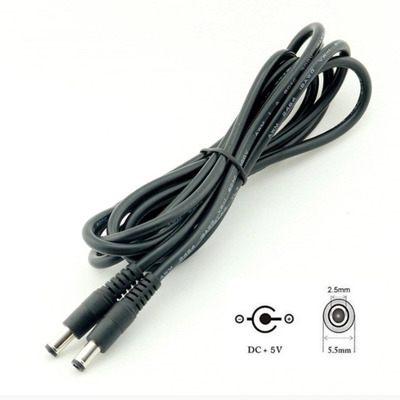 5m 3m 2m 1m DC-kabel Wit Vrouwelijk Eindtype 5.5mm x 2.1mm Plug Adapter Verlengkabel