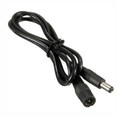 5m 3m 2m 1m DC-kabel Wit Vrouwelijk Eindtype 5.5mm x 2.1mm Plug Adapter Verlengkabel