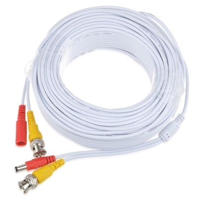 DVR CCTV-bewakingsdraad Wit BNC-videokabel met coaxial BNC-male aansluiting
