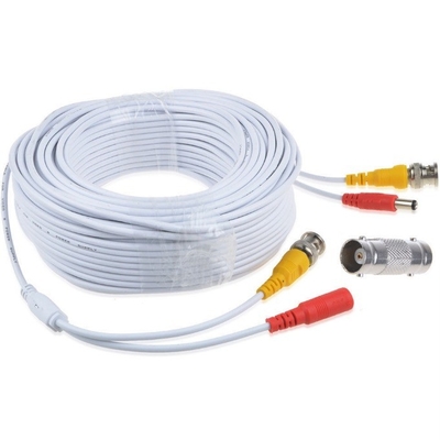 DVR CCTV-bewakingsdraad Wit BNC-videokabel met coaxial BNC-male aansluiting