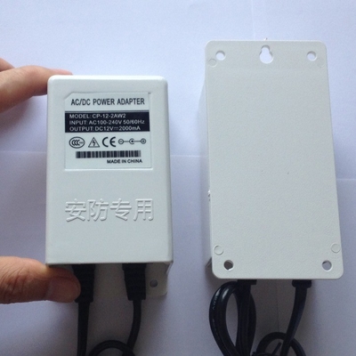 Buiten 12v Taurus waterdichte voedingsadapter 12v 2a 24w voor CCTV of LED Shenzhen