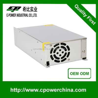 Top-10 AC DC 24V 36V 48V 600W Hoogspanningsvoeding met uitgangsfrequentie 50/60Hz