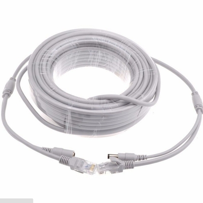 3/5/10/15/20/30M 50m Grijs CAT5/CAT-5e Ethernet RJ45 DC Power CCTV Network Lan kabel voor POE camera