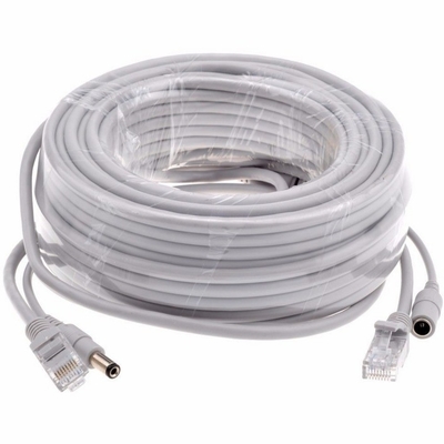 3/5/10/15/20/30M 50m Grijs CAT5/CAT-5e Ethernet RJ45 DC Power CCTV Network Lan kabel voor POE camera