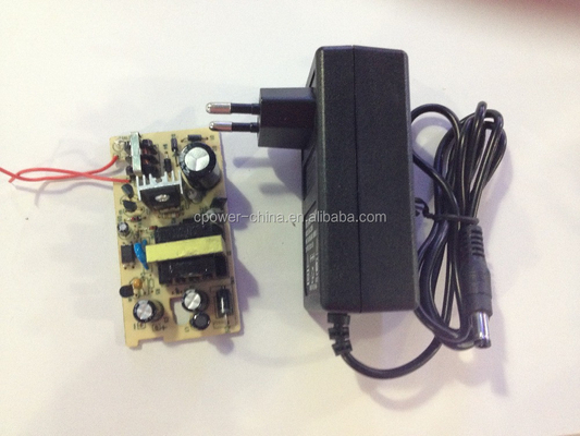 Plug In 24w 5v 12v 2a AC DC LED CCTV Power Adapter voor een stabiele stroomuitgang