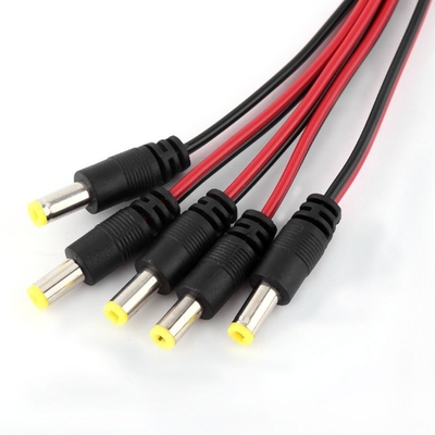 5.5x2.1mm Pigtail Manlijk Vrouwelijk DC-kabel voor CCTV-camera LED-lampen 12V kopergeleider