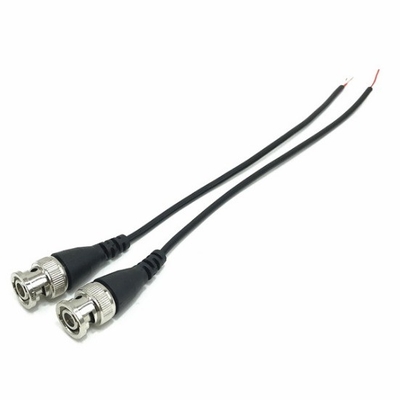 C-Power Metalen Witte BNC-connector Verlengkabel voor CCTV Mannelijk Eindtype Ontdaan