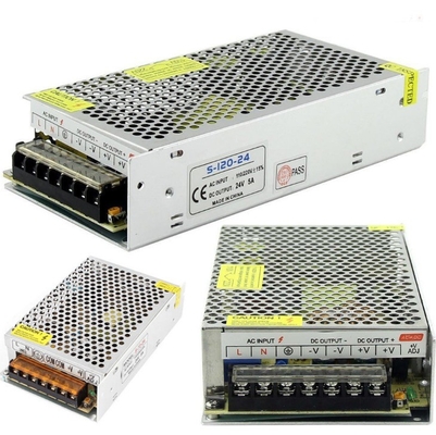 220V Invoerspanning Eenvoudige uitgang 24V 5A 24 Volt wisselstroomvoorziening voor uitzonderlijke schakeling