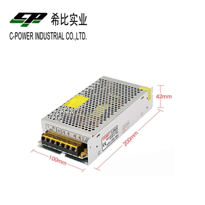 110V/220V Inlaatspanning 24V Gelijkstroomvoorziening 24V 5A 120W voor industriële toepassingen