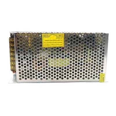 12V uitgangsspanning 200w dc 24v 8a 12v 16a 12v 16 amp voedingsbron met zilveren afwerking