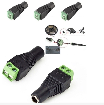 DC 5.5 x 2.1 mm Power Male Jack Adapter Cable Plug Connector voor CCTV / LED Geslacht Vrouwelijk