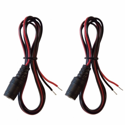 Koperkern 2.1 mm x 5.5 mm DC Vrouwelijke aansluiting voor het openen van lege draad Adapter voor 12V / 9V Spanning