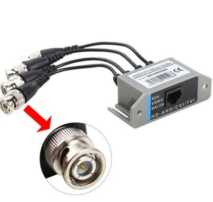 - 4CH HD passieve video Balun Transceiver BNC naar UTP RJ45 CCTV via Twisted Pairs