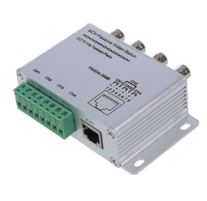 Video Transmissie 4CH CAT5 HD Passieve UTP Video Balun BNC Vrouwelijke Transceiver RJ45 voor CCTV-systeem