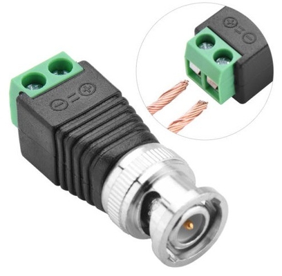 CAT5 tot BNC Coaxiale Video Balun 2.1mm Mannelijke DC Power Connector Kit AF als CCTV-accessoires