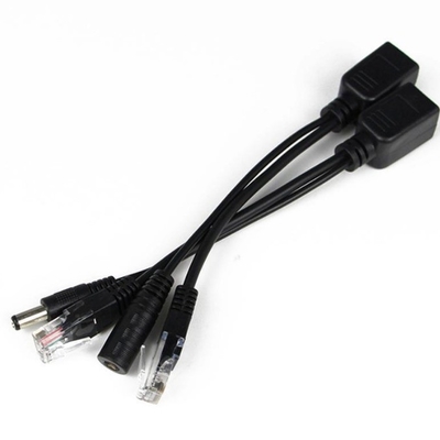 10/100Mbps Netwerk PoE Injector en Splitter Kit voor IP Camera Male End Type DC Plug