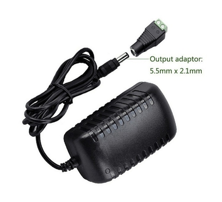 12V/24V DC 2A/1A/3A voedingsadapter voor 12V 3528/5050 LED-strooklicht 24W prestaties