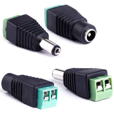 LED 12V DC Vrouwelijk Man 2,1 x 5,5 mm Power Connector Adapter Plug Jack Socket voor CCTV