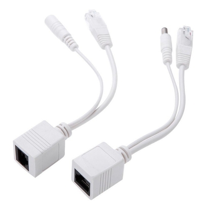 CE-certificaat Paren POE Ethernet Injector Splitter Adapter Kabel voor CCTV RJ 45 RCA