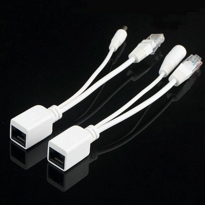 CE-certificaat Paren POE Ethernet Injector Splitter Adapter Kabel voor CCTV RJ 45 RCA