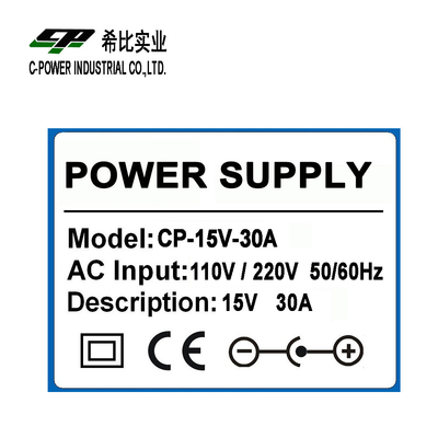 450W AC DC 15V 30A Projector stroomvoorziening voor massagestoel en CCTV LED van C-Power