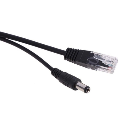 Passive Power Over Ethernet Adapter voor IP-camera ondersteunt 24V zwart/wit