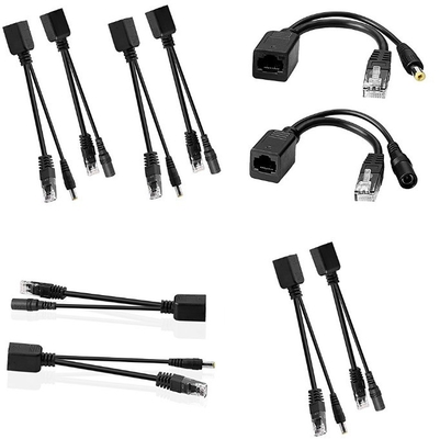 DC Power Cord POE Cable Splitter Injector voor telecommunicatie IP Camera