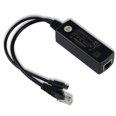 48V tot 5V 2.4A PoE Splitter ABS Ethernet-module voor moeiteloze stroomoverdracht via Ethernet