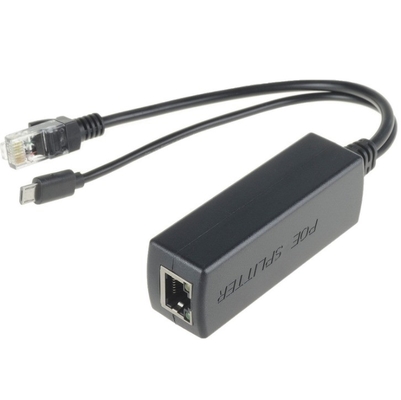 2.4a Current Black Power Over Ethernet Kit voor Raspberry Pi 3 Board Injector Splitter