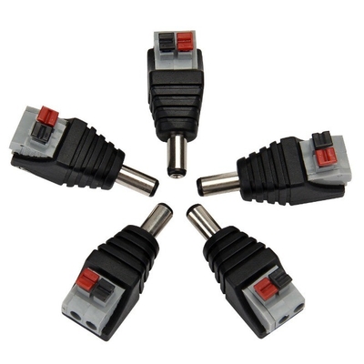 5.5 2.1 mm/2.5 mm Vrouwelijke DC-stroomadapterconnector voor contactmateriaal Messing verguld