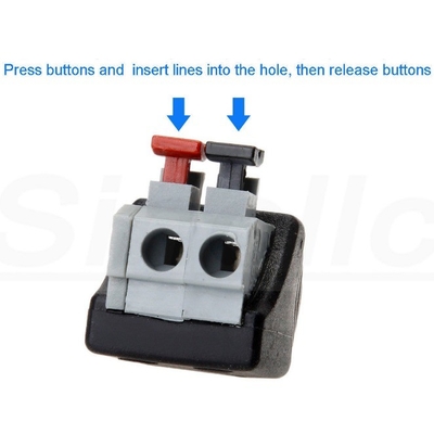 5.5 2.1 mm/2.5 mm Vrouwelijke DC-stroomadapterconnector voor contactmateriaal Messing verguld