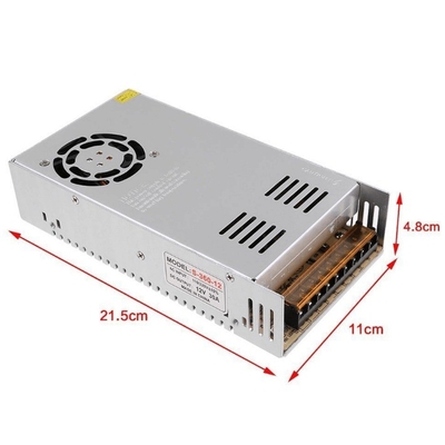 Zilver 400w 12v 33a 12v dc uitgang externe atx stroomvoorziening gemaakt met 82% efficiency